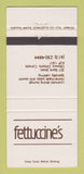 Matchbook Cover - Fettuccine's Ottawa ON restaurant 30 Strike