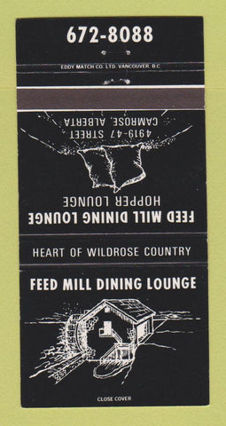 Matchbook Cover - Feed Mill Dining Lounge Camrose AB 30 Strike