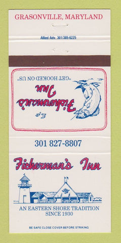 Matchbook Cover - Fisherman's Inn Grasonville MD 30 Strike