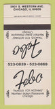 Matchbook Cover - Febo Restaurant Italian Chicago IL WEAR 30 Strike