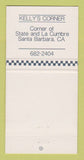 Matchbook Cover - Kelly's Corner Santa Barbara CA 30 Strike