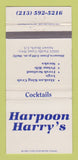 Matchbook Cover - Harpoon Harry's Sunset Beach CA 30 Strike