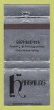 Matchbook Cover - Harralds WEAR 30 Strike