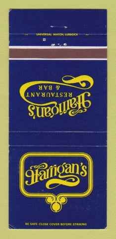 Matchbook Cover - Harrigan's Restaurant 30 Strike