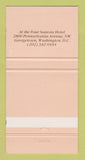 Matchbook Cover - Garden Terrace Georgetown Washington DC 30 Strike