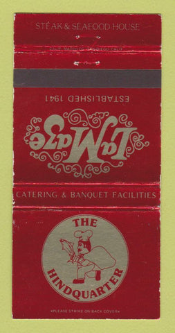 Matchbook Cover - LaMaze Hindquarter Restaurant National City CA 30 Strike