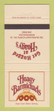 Matchbook Cover - Hoagy Barmichaels Mississauga ON 30 Strike