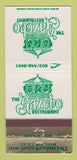 Matchbook Cover - The Gazebo Restaurant Myrtle Beach SC 30 Strike