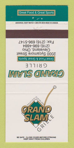 Matchbook Cover - Grand Slam Grille Cleveland OH 30 Strike