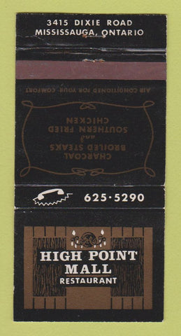Matchbook Cover - High Point Mall Restaurant Mississauga ON WEAR 30 Strike