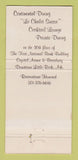 Matchbook Cover - Jacques & Suzanne Restaurant Little Rock AR WEAR 30 Strike