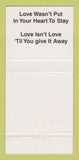 Matchbook Cover - Country Keith's Store oil gas  30 Strike