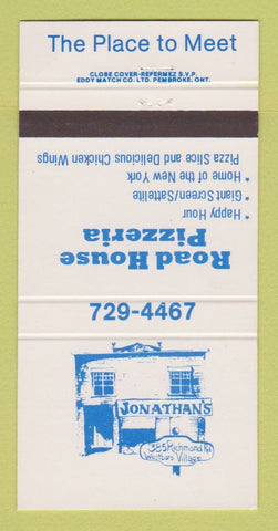 Matchbook Cover - Road House Pizzeria Pizza 30 Strike