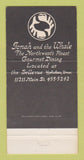 Matchbook Cover - Jonah and the Whale Bellevue WA 30 Strike