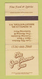 Matchbook Cover - The Jon Thomas Inne Brightwaters NY  30 Strike