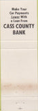 Matchbook Cover - Cass County Bank Plattsmouth NE