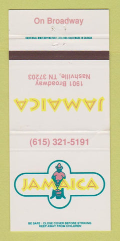 Matchbook Cover - Jamaica Restaurant Nashville TN 30 Strike