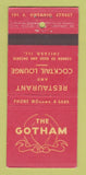 Matchbook Cover - The Gotham Restaurant Chicago IL 21 Strike Feature