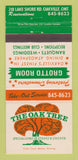 Matchbook Cover - The Oak Tree Restaurant Oakville ON 30 Strike