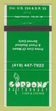 Matchbook Cover - Gordons' Restaurant Cafe Lounge 30 Strike