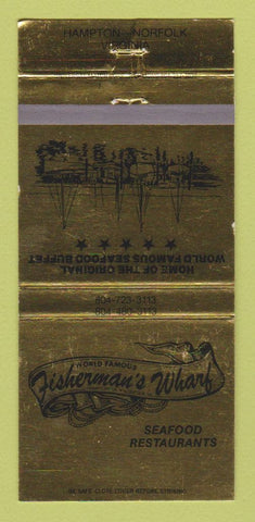 Matchbook Cover - Fisherman's Wharf Restaurant Hampton Norfolk VA 30 Strike