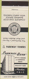 Matchbook Cover - Parkway Bank  New York ? NY