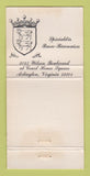 Matchbook Cover - La Bergerie French Restaurant Arlington VA WEAR 30 Strike