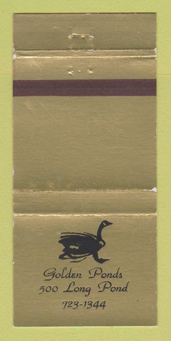 Matchbook Cover - Golden Ponds 30 Strike