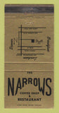 Matchbook Cover - The Narrows Restaurant San Gabriel? CA WEAR 30 Strike
