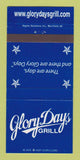Matchbook Cover - Glory Days Grill  30 Strike