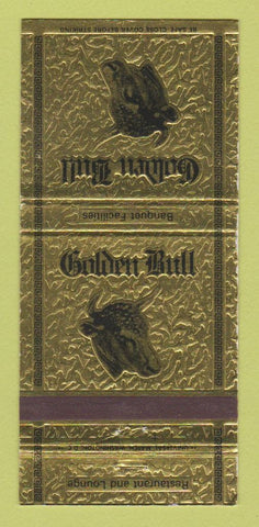 Matchbook Cover - Golden Bull Restaurant Gaithersburg MD 30 Strike