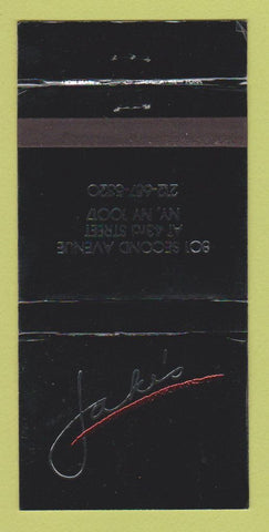 Matchbook Cover - Jake's New York City WEAR 30 Strike