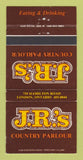 Matchbook Cover - JR's Country Parlour London ON 30 Strike