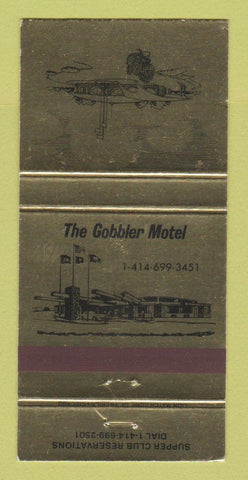 Matchbook Cover - Gobbler Motel  Johnson Creek WI 30 Strike