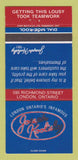 Matchbook Cover - Joseph Kool's London ON 30 Strike