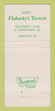 Matchbook Cover - Flaherty's Restaurant Louisville KY 30 Strike
