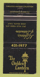 Matchbook Cover - The Golden Lantern Long Beach CA WEAR 30 Strike