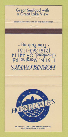 Matchbook Cover - Hornblower's Barge Grill Cleveland OH 30 Strike