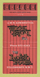 Matchbook Cover - The Hoist Room Yellowknife NWT  30 Strike