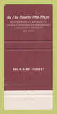 Matchbook Cover - Harry Starke's Restaurant Kansas City MO 30 Strike