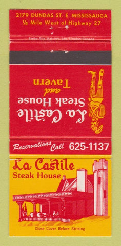 Matchbook Cover - La Castile Steak House Mississauga ON 30 Strike
