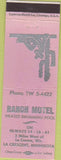Matchbook Cover - Ranch Motel Le Crescent MN