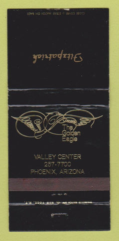 Matchbook Cover - The Golden Eagle Phoenix AZ IMPRINT WEAR 30 Strike