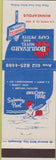 Matchbook Cover - Boulevard Motel Minneapolis MN