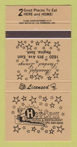 Matchbook Cover - Hot Spot Pizza Restaurant Regina SK 30 Strike