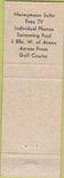Matchbook Cover - Rush Motel Sioux Falls SD