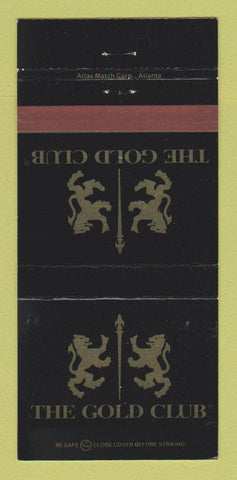 Matchbook Cover - The Gold Club Strip Club? 30 Strike