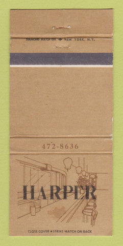 Matchbook Cover - Harper Restaurant New York City 30 Strike