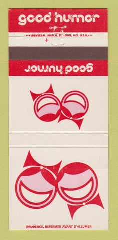 Matchbook Cover - Good Humor Restaurant Brussels Belgium 30 Strike