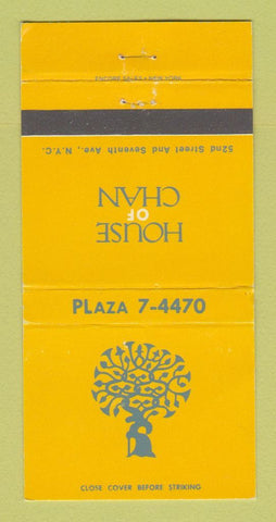 Matchbook Cover - House of Chan New York City WEAR 30 Strike